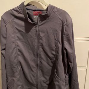 Gray scrub jacket